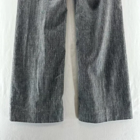 WHBM Modern Boot Dress Pants Womens 8R Tweed Lined Mid Rise Work Heathered Gray - Picture 6 of 13